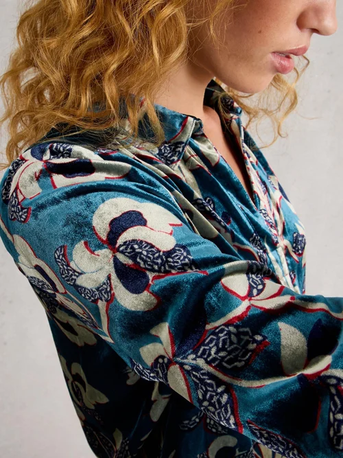Tunique En Velours Blake - Blue Mlt - 38/R Image 3