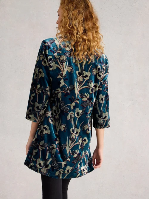 Tunique En Velours Blake - Blue Mlt - 38/R Image 4