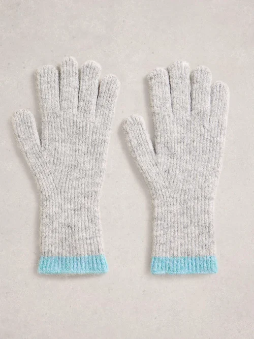 Gants Tricotés Color Block Image 3