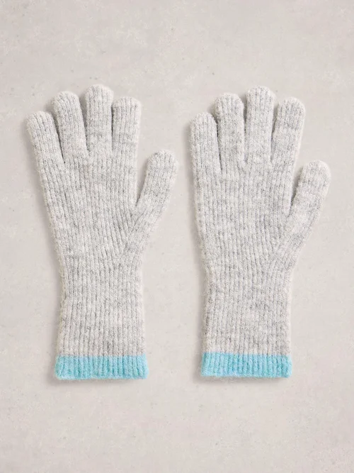 Gants Tricotés Color Block Image 1