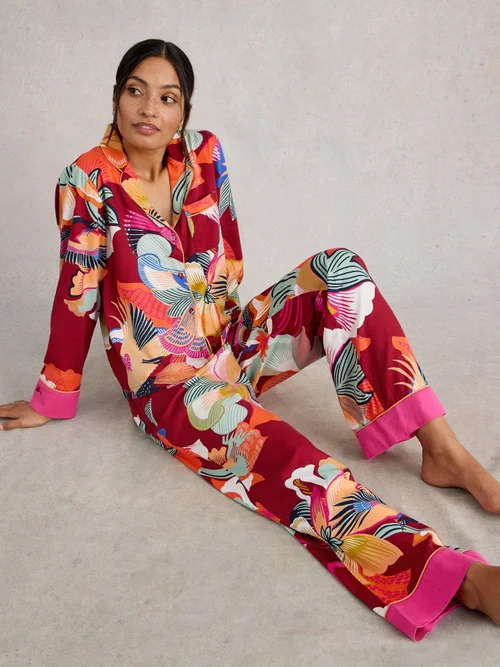 Pyjama Bio Nina - Red Mlt - XXXL/S Image 1