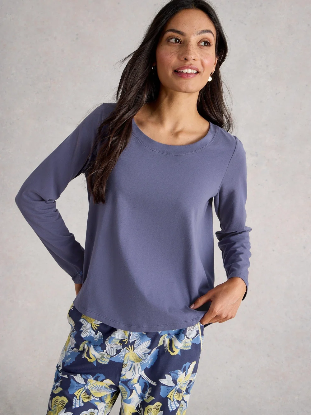 Haut De Pyjama En Jersey Eva - Dk Purple - XXXL Image 1
