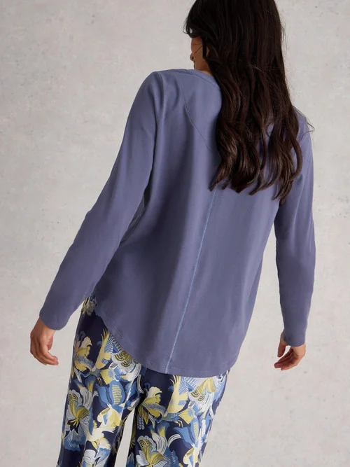 Haut De Pyjama En Jersey Eva - Dk Purple - XL Image 4