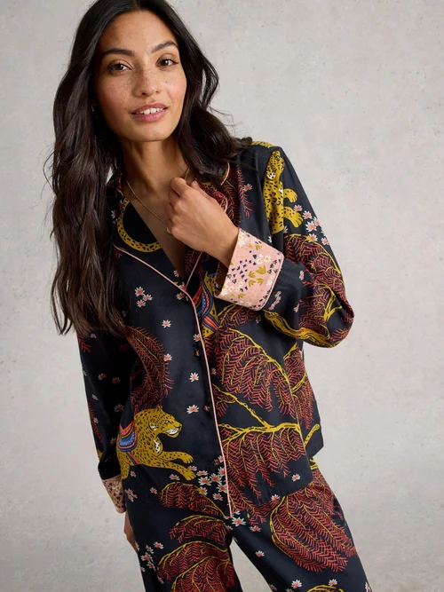 Chemise De Nuit Nina Organic - Blk Mlt - XXXL Image 3