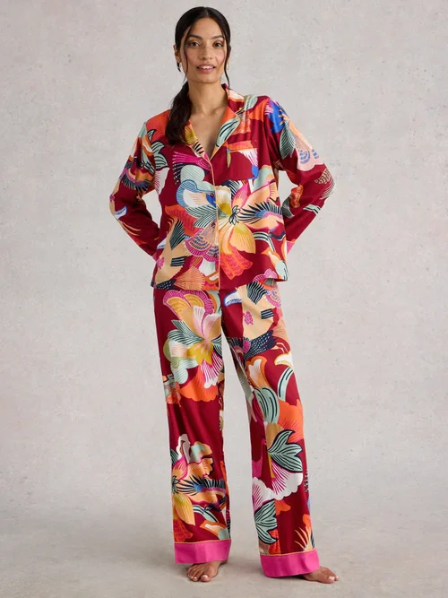 Chemise De Nuit Nina Organic - Red Mlt - XXXL Image 2