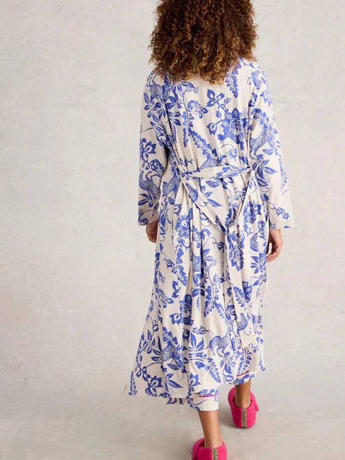 Robe De Chambre En Jersey Nina - Nat Mlt - M Image 4
