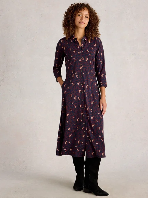 Robe Chemise En Jersey Rua - Navy Multi - 50/R Image 2