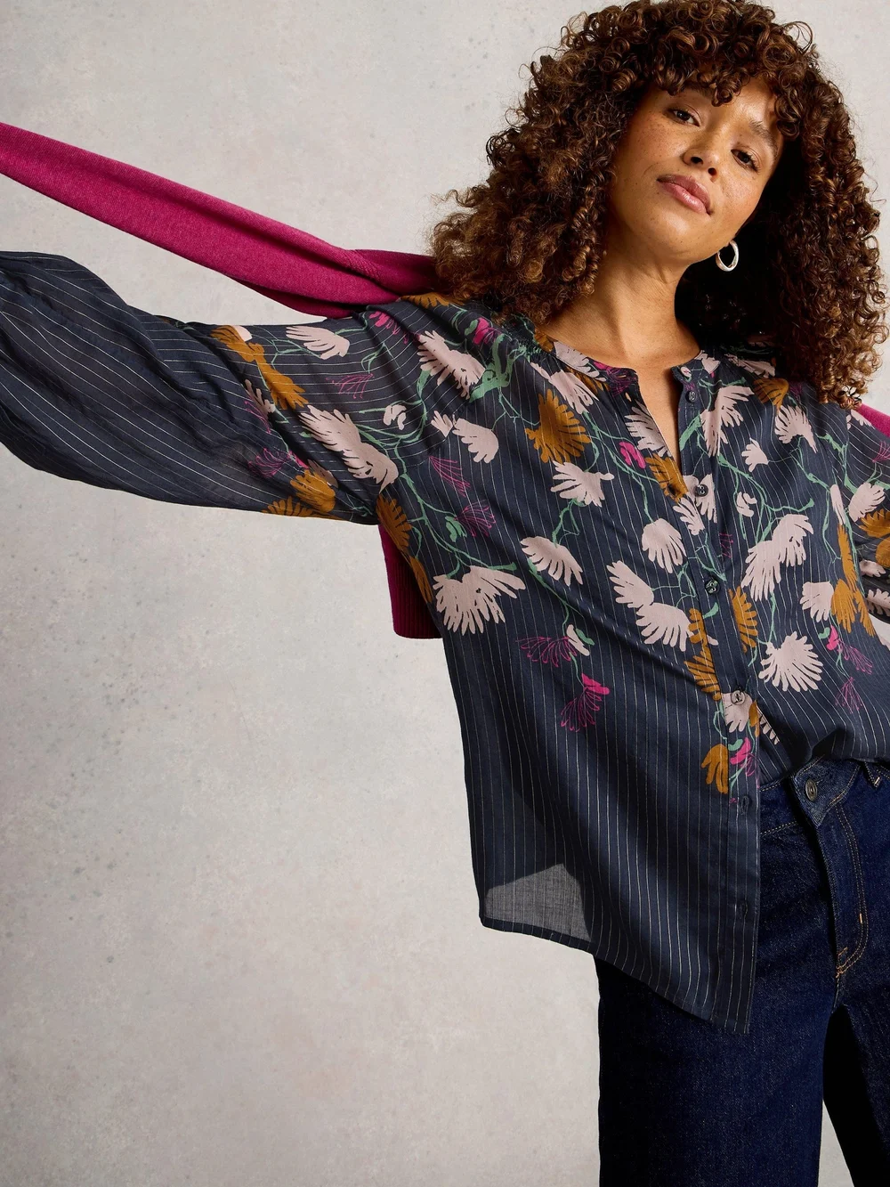 Haut Yuki - Navy Multi - 34 Image 1