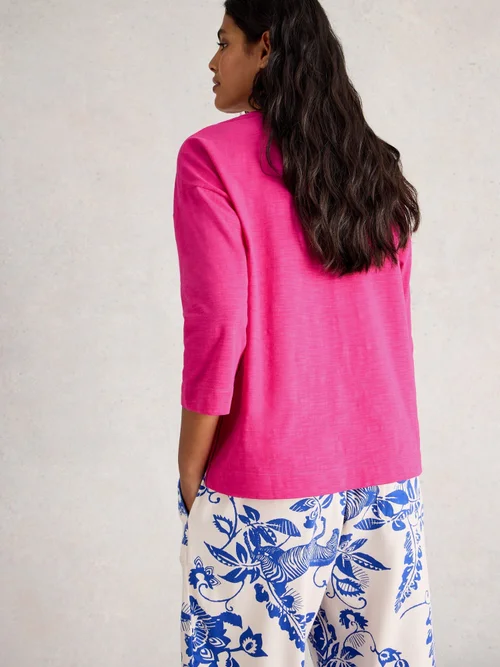 T-Shirt Boxy Mia - Brt Pink - S Image 4