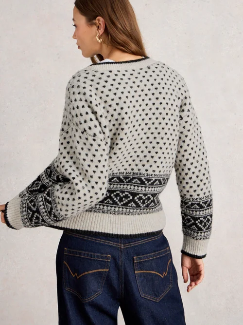 Holly Heart Cardi - Ivory Mlt - 52 Image 4