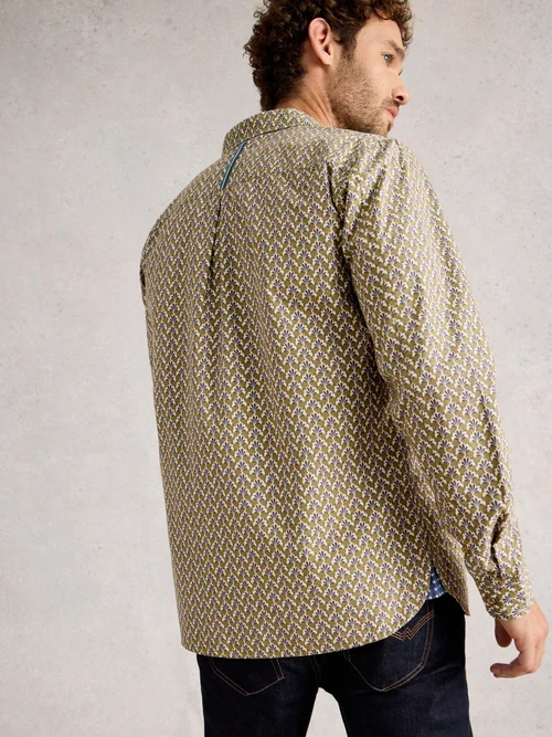 Chemise À Imprimé Géométrique Finsbury Fan - Green Pr - XXXL/R Image 4