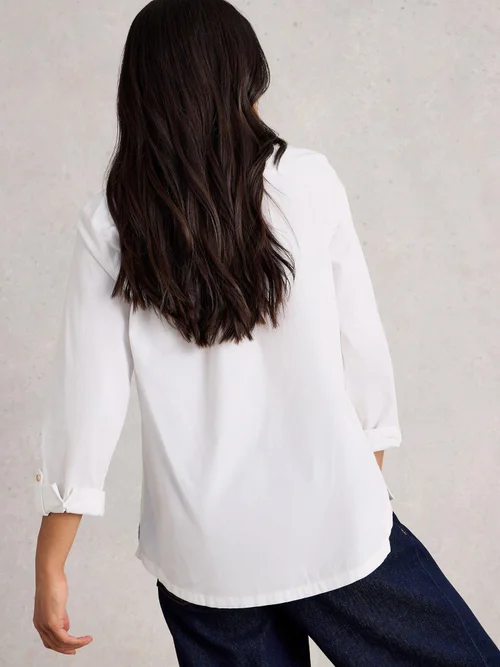 Chemise Sophie En Popeline De Coton - Nat White - 46 Image 4