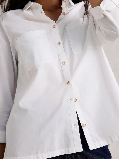 Chemise Sophie En Popeline De Coton - Nat White - 46 Image 3