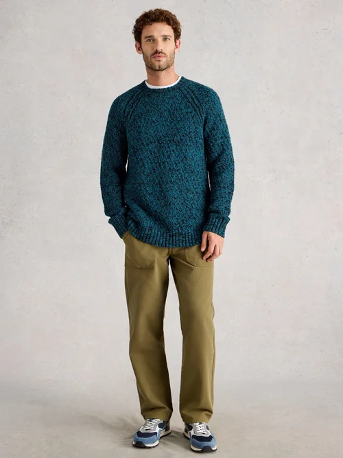 Albany Twisted Crew Neck - Blue Mlt - XXL Image 2