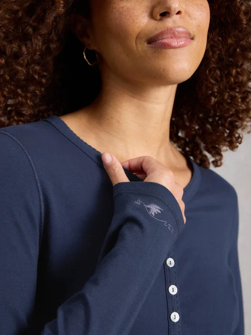 Haut De Pyjama Penny Henley - Dark Navy - XXXL Image 3