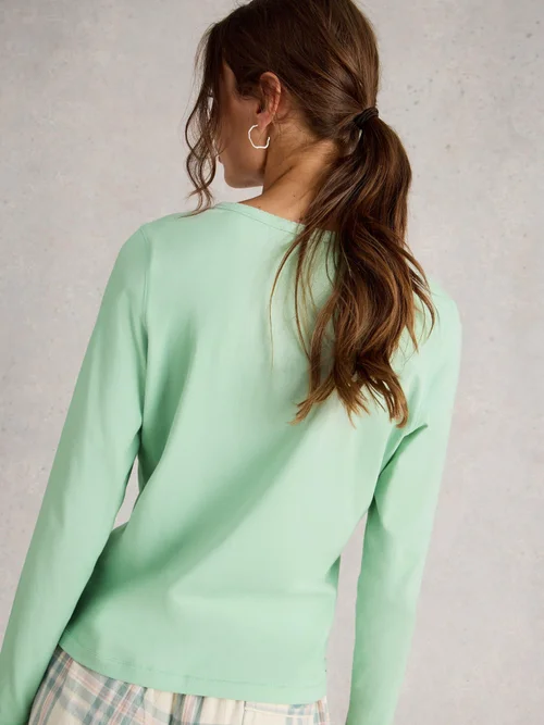Haut De Pyjama Penny Henley - Lgt Green - XXXL Image 4