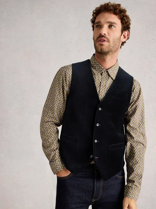 Gilet En Velours - Dark Navy - 48 Image 3