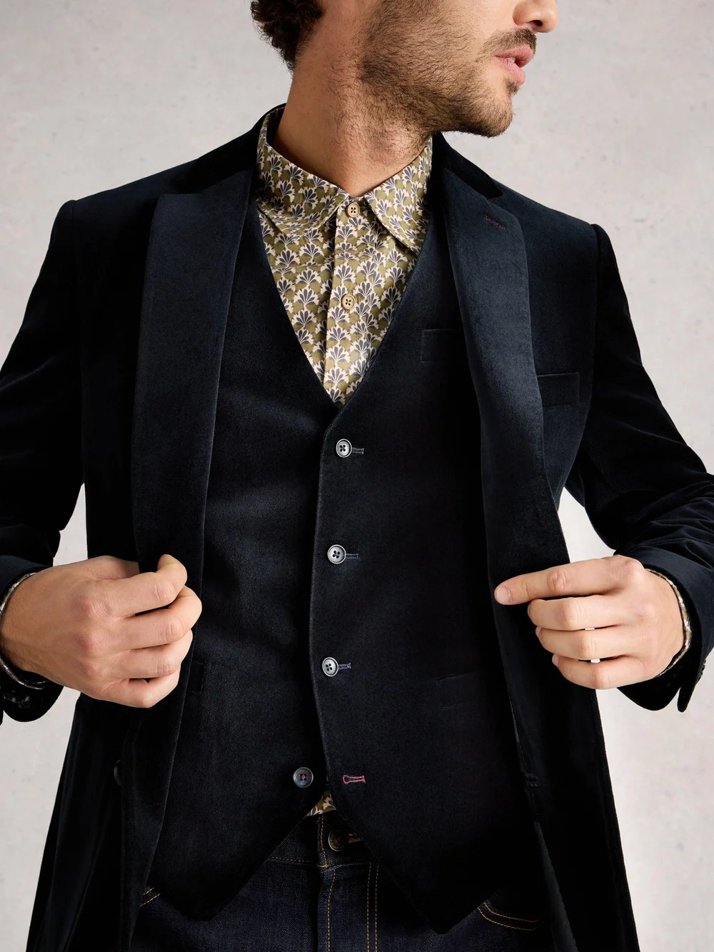 Gilet En Velours - Dark Navy - 48 Image 1