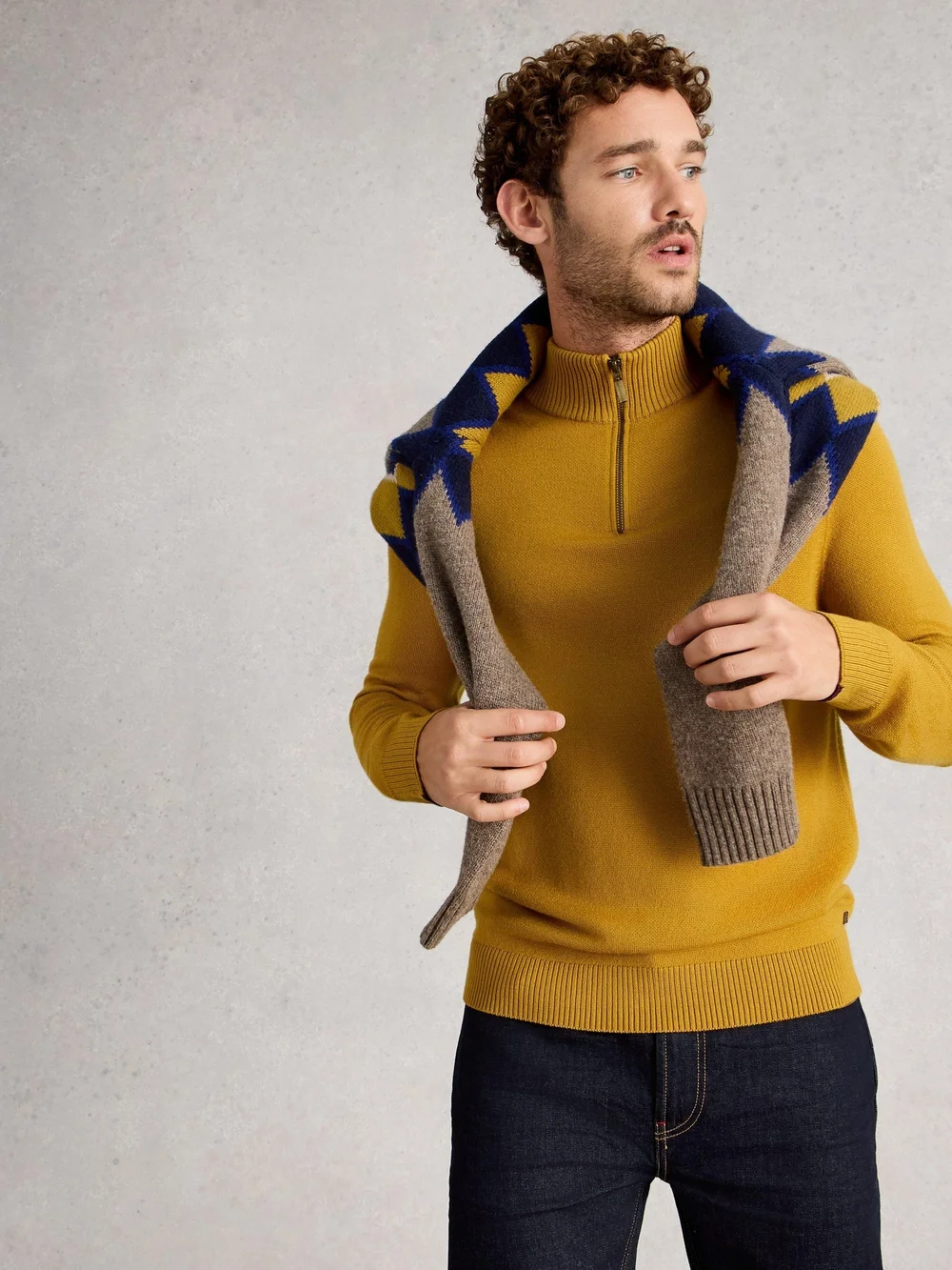 Newport Merino Funnel - Dk Yellow - XXXL/R Image 1