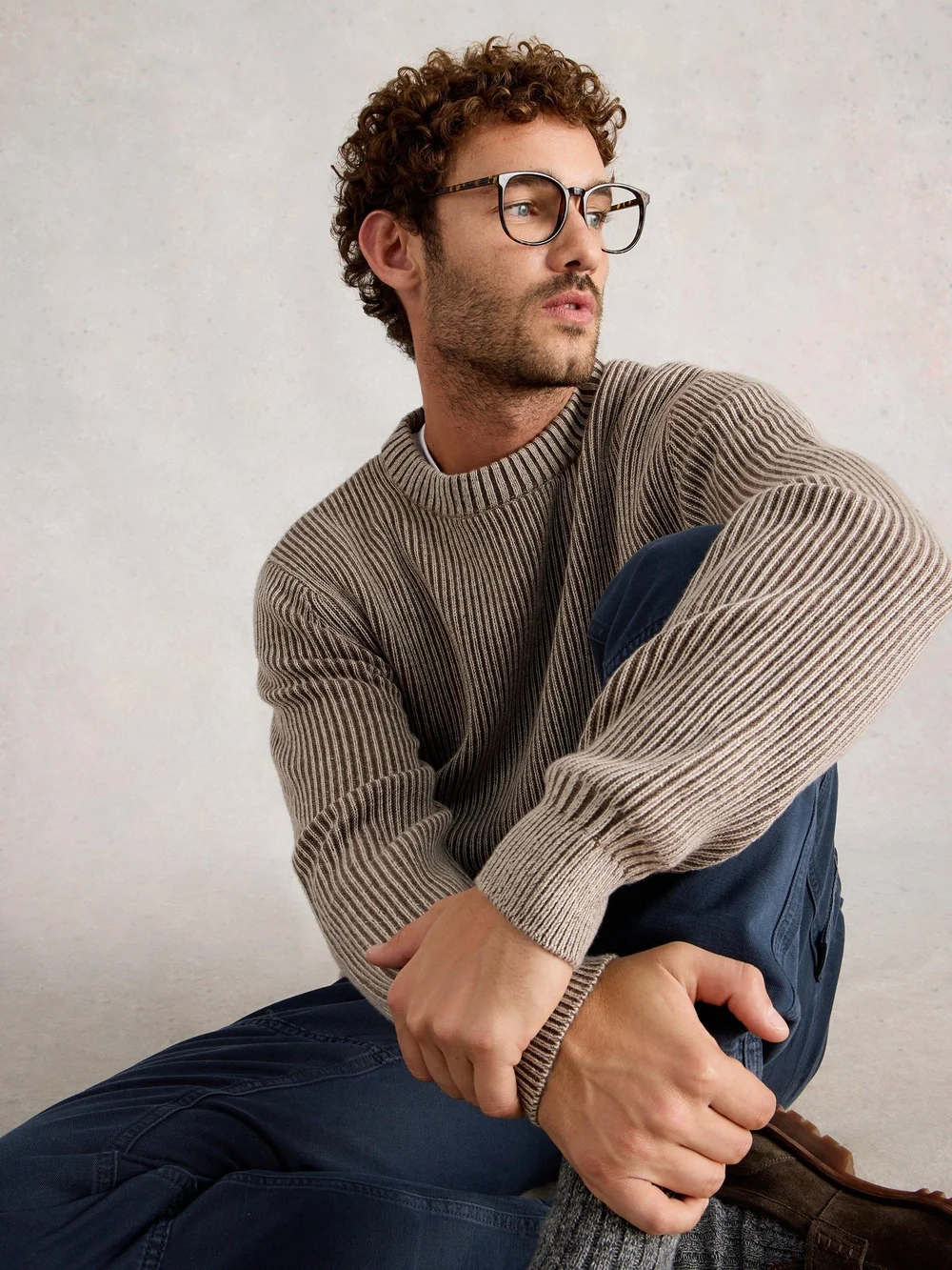 Col Rond Plaqué - Nat Mlt - XXL Image 1