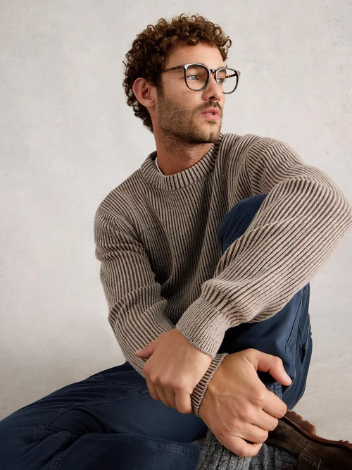 Col Rond Plaqué - Nat Mlt - XXL Image 1