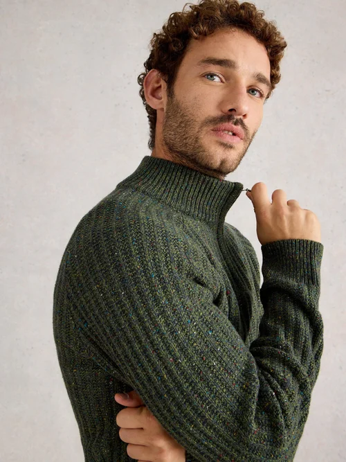 Pull À Col Cheminée Épais - Dk Green - XXXL Image 3