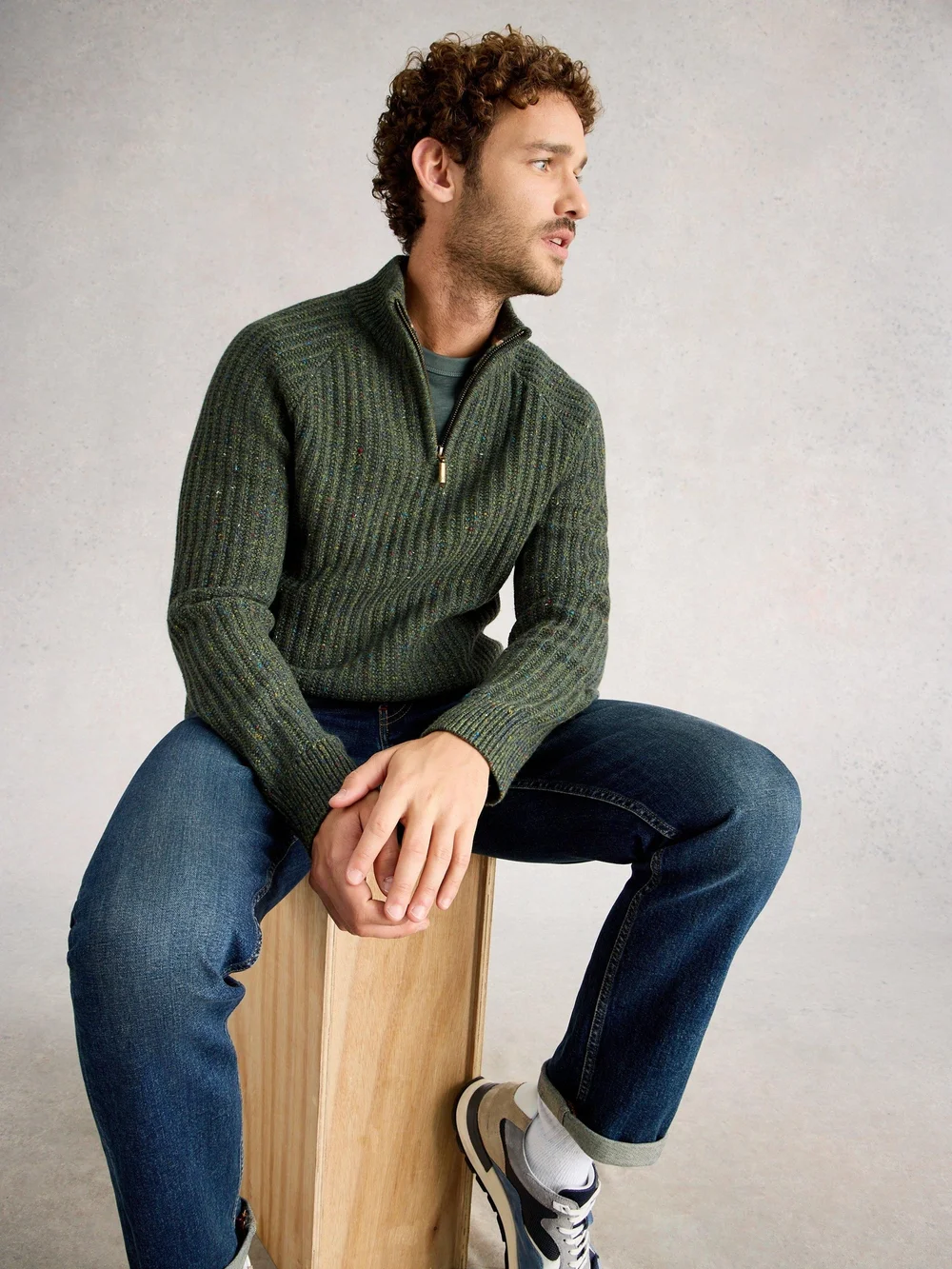 Pull À Col Cheminée Épais - Dk Green - XXXL Image 1