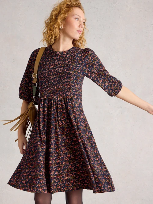 Robe En Jersey Maeva - Navy Multi - 52 Image 1