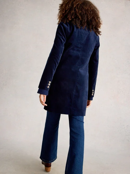 Manteau En Velours Karla - Dark Navy - 52/R Image 4