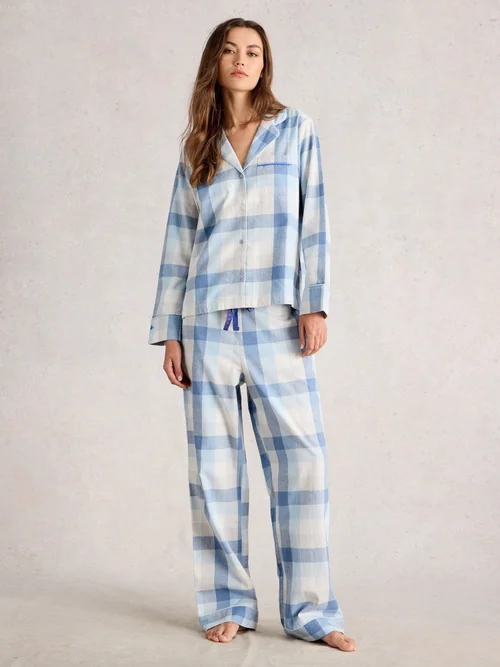 Chemise De Pijama À Carreaux Nina - Lgt Blue - XXXL Image 2