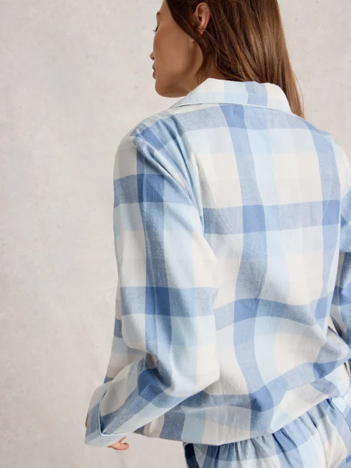 Chemise De Pijama À Carreaux Nina - Lgt Blue - XXXL Image 4