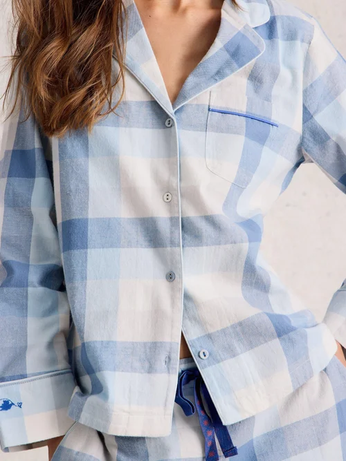 Chemise De Pijama À Carreaux Nina - Lgt Blue - XXXL Image 1