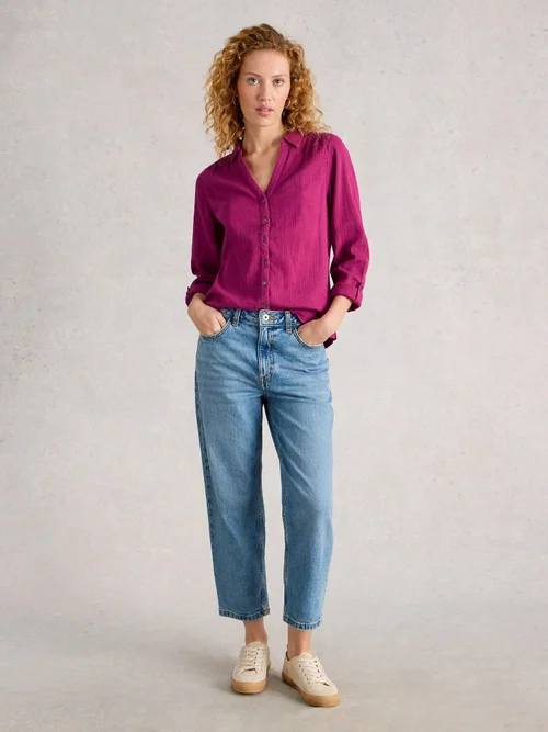Chemise Annie En Tissu Double - Mid Plum - 52 Image 2
