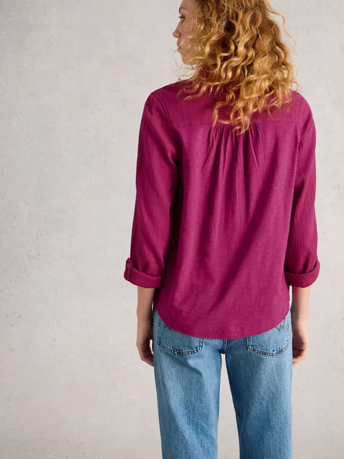 Chemise Annie En Tissu Double - Mid Plum - 52 Image 4
