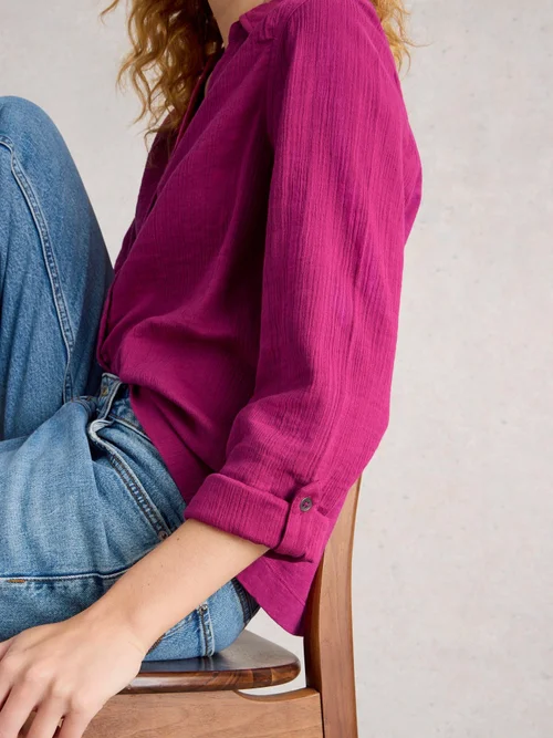 Chemise Annie En Tissu Double - Mid Plum - 52 Image 3