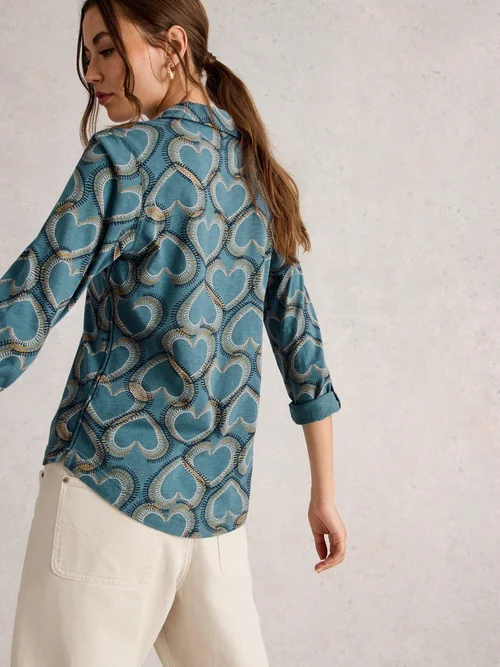 Chemise En Jersey Annie - Blue Pr - 52 Image 4