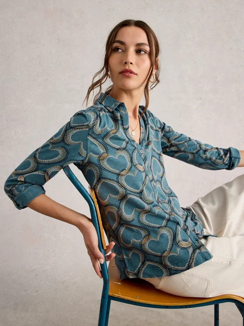 Chemise En Jersey Annie - Blue Pr - 52 Image 3