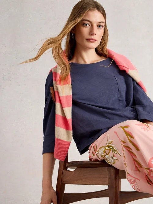 T-Shirt Boxy Mia - Dk Purple - XXXL Image 1