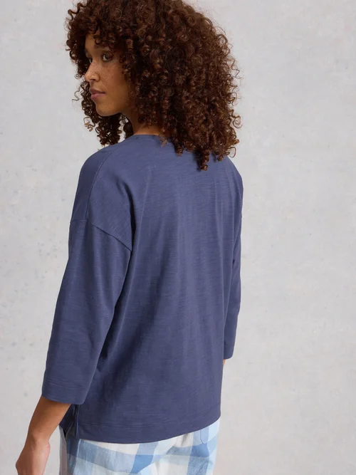 T-Shirt Boxy Mia - Dk Purple - S Image 4