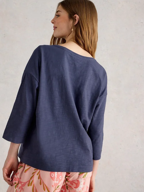 T-Shirt Boxy Mia - Dk Purple - XXXL Image 4