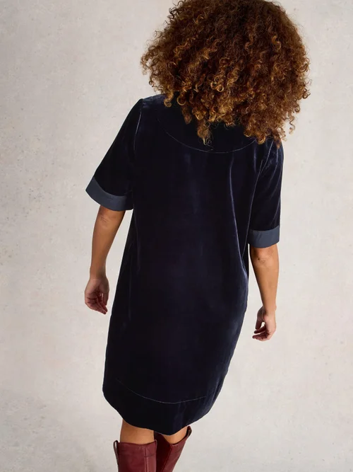 Robe en velours June - Dark Navy - 52/R Image 4