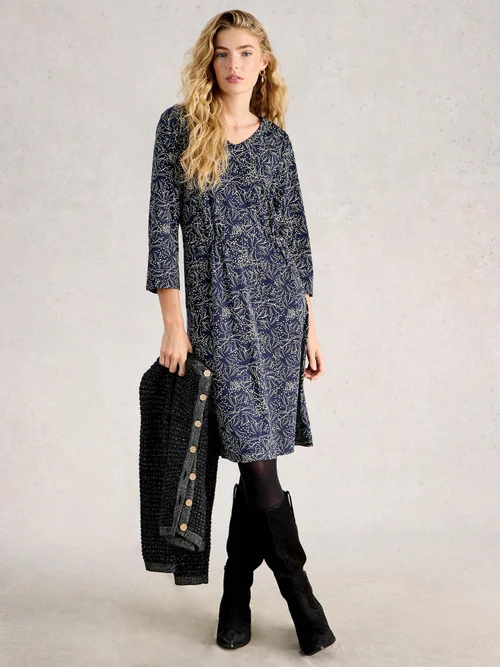 Robe En Jersey Tallie - Navy Pr - 50/R Image 2