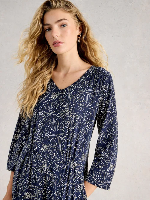 Robe En Jersey Tallie - Navy Pr - 52/R Image 3