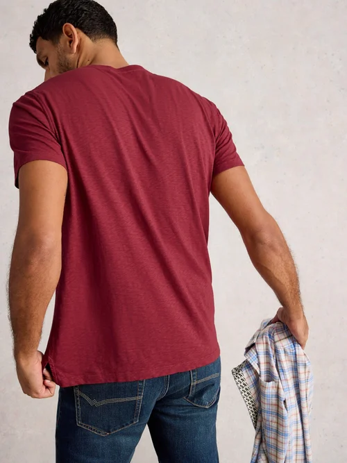 T-shirt à manches courtes Abersoch - Dk Red - XXL/R Image 4