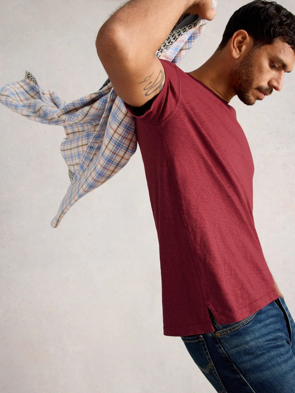 T-shirt à manches courtes Abersoch - Dk Red - XXL/R Image 1