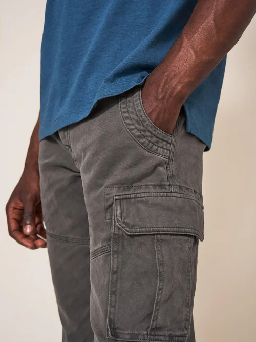 Pantalon cargo en coton biologique Kegworth - Pure Blk - 40/R Image 2