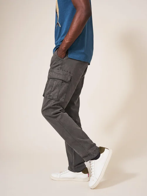 Pantalon cargo en coton biologique Kegworth - Pure Blk - 40/R Image 1