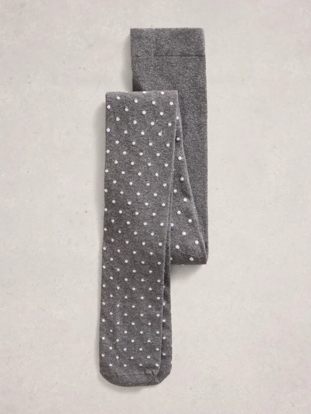 Collants à pois scintillants