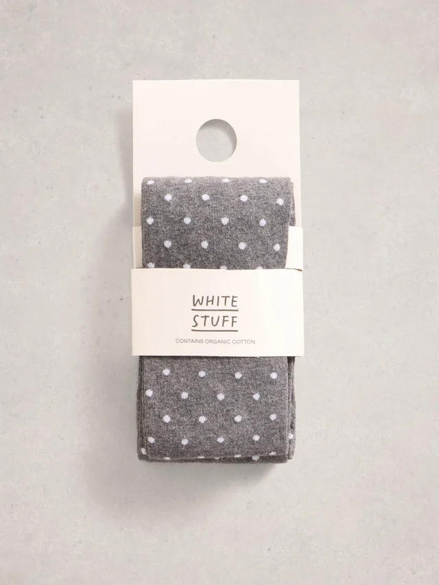 Collants à pois scintillants