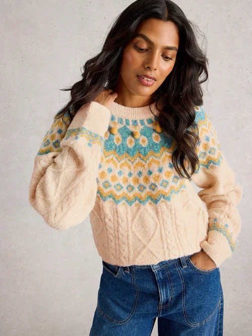 PULL FAIRISLE IZZY - Ivory Mlt - 52 Image 3